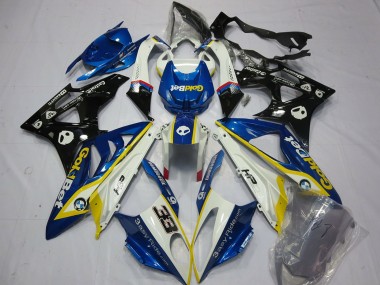 Beste BMW S1000RR Motorrad Verkleidung 2009-2014 - Weiss Gelb Blau Glanzendes Schwarz GoldBet 33