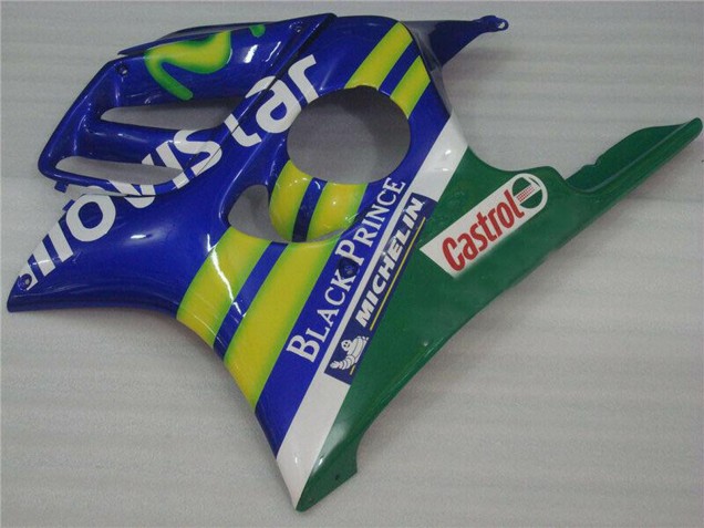 Beste Honda CBR600 F3 Motorrad Verkleidung 1995-1996 - Blau Grun Gelb MoviStar Rot Castrol