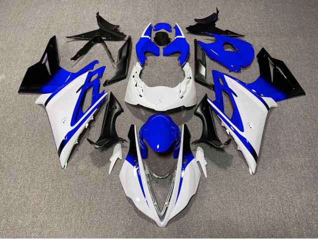 Beste Triumph Daytona 675 Motorrad Verkleidung 2013-2016 - Weiss Blau Glanzendes Schwarz