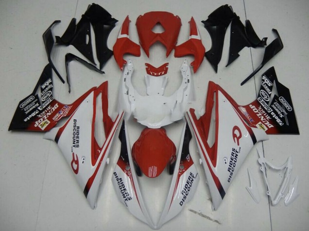 Beste Triumph Daytona 675 Motorrad Verkleidung 2013-2016 - Weiss Rot Glanzendes Schwarz