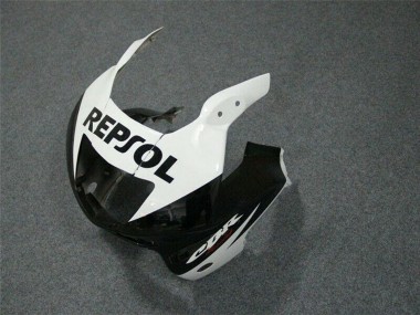Beste Honda CBR600 F3 Motorrad Verkleidung 1997-1998 - Weiss Glanzendes Schwarz Repsol