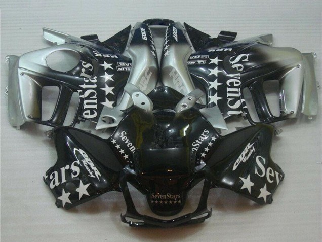 Beste Honda CBR600 F3 Motorrad Verkleidung 1995-1996 - Silber Glanzendes Schwarz SevenStars
