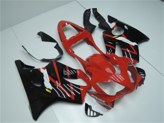 Beste Honda CBR600 F4i Motorrad Verkleidung 2001-2003 - Rot Glanzendes Schwarz