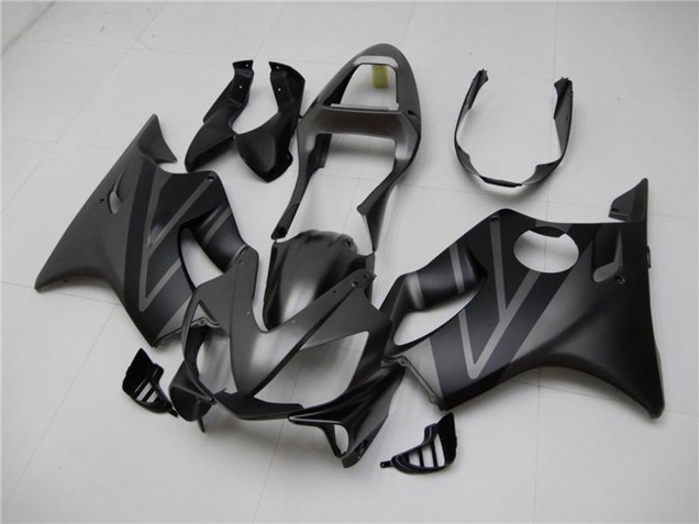 Beste Honda CBR600 F4i Motorrad Verkleidung Kit 2001-2003 - Matt Schwarz Grau