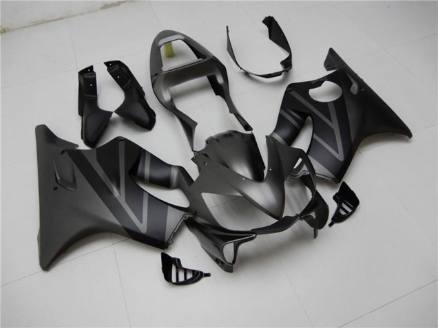 Beste Honda CBR600 F4i Motorrad Verkleidung Kit 2001-2003 - Matt Schwarz Grau