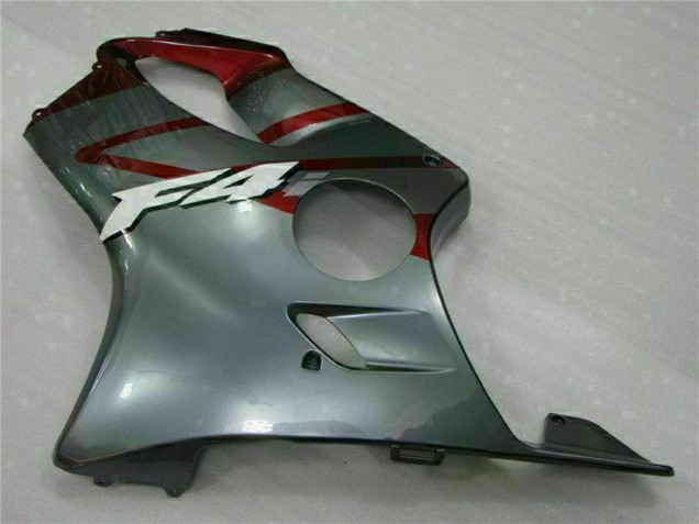 Beste Honda CBR600 F4i Motorrad Verkleidung Kit 2001-2003 - Silber Rot