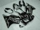 Beste Honda CBR600 F4i Motorrad Verkleidung 2001-2003 - Glanzendes Schwarz Silber SevenStars