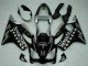 Beste Honda CBR600 F4i Motorrad Verkleidung 2001-2003 - Glanzendes Schwarz Silber SevenStars