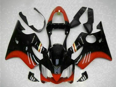 Beste Honda CBR600 F4i Motorrad Verkleidung Kit 2001-2003 - Rot Glanzendes Schwarz