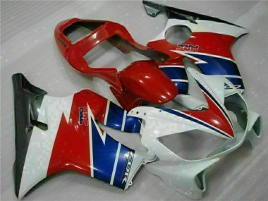 Beste Honda CBR600 F4i Motorrad Verkleidung 2001-2003 - Weiss Rot Blau Schwarz