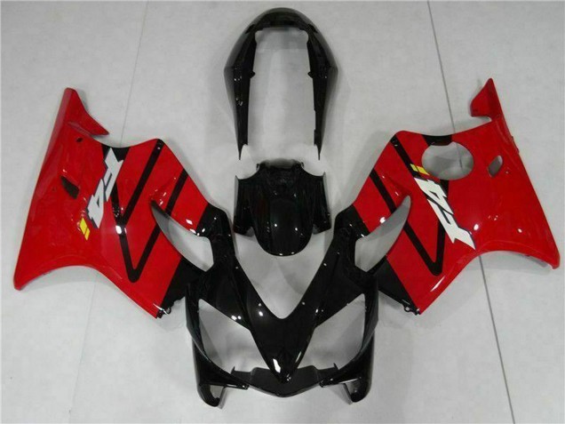 Beste Honda CBR600 F4i Motorrad Verkleidung 2004-2007 - Rot Glanzendes Schwarz