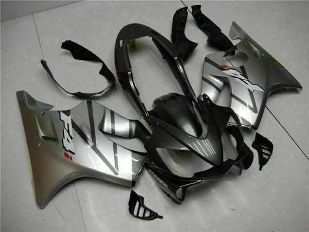 Beste Honda CBR600 F4i Motorrad Verkleidung 2004-2007 - Silber Matt Schwarz