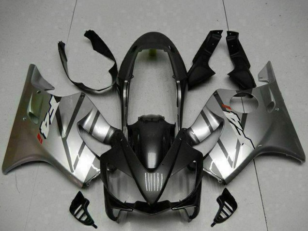 Beste Honda CBR600 F4i Motorrad Verkleidung 2004-2007 - Silber Matt Schwarz