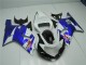 Beste Suzuki GSXR 600/750 Motorrad Verkleidung 2001-2003 - Weiss Blau Schwarz