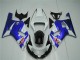 Beste Suzuki GSXR 600/750 Motorrad Verkleidung 2001-2003 - Weiss Blau Schwarz