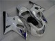 Beste Suzuki GSXR 600/750 Motorrad Verkleidung 2001-2003 - Weiss Silber Blau Schwarz