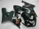 Beste Suzuki GSXR 600/750 Motorrad Verkleidung 2004-2005 - Glanzendes Schwarz Matt Schwarz Rot Aufkleber