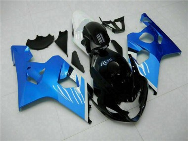 Beste Suzuki GSXR 600/750 Motorrad Verkleidung 2004-2005 - Weiss Blau Schwarz