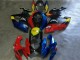 Beste Suzuki GSXR 600/750 Motorrad Verkleidung 2006-2007 - Rot Blau Gelb