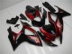 Beste Suzuki GSXR 600/750 Motorrad Verkleidung 2006-2007 - Rot Glanzendes Schwarz