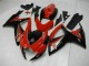 Beste Suzuki GSXR 600/750 Motorrad Verkleidung 2006-2007 - Rot Glanzendes Schwarz