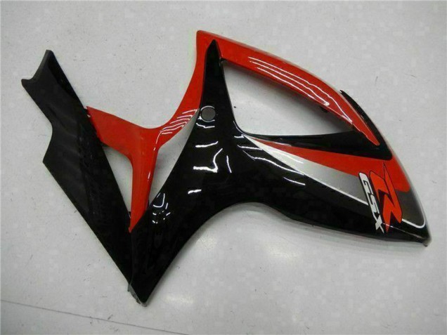 Beste Suzuki GSXR 600/750 Motorrad Verkleidung 2006-2007 - Rot Glanzendes Schwarz