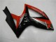 Beste Suzuki GSXR 600/750 Motorrad Verkleidung 2006-2007 - Rot Glanzendes Schwarz