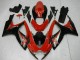 Beste Suzuki GSXR 600/750 Motorrad Verkleidung 2006-2007 - Rot Glanzendes Schwarz