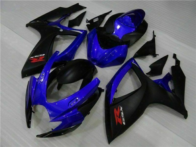 Beste Suzuki GSXR 600/750 Motorrad Verkleidung 2006-2007 - Blau Matt Schwarz Rot