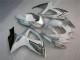 Beste Suzuki GSXR 600/750 Motorrad Verkleidung 2006-2007 - Weiss Silber