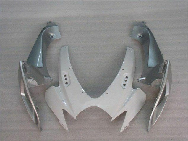 Beste Suzuki GSXR 600/750 Motorrad Verkleidung 2006-2007 - Weiss Silber