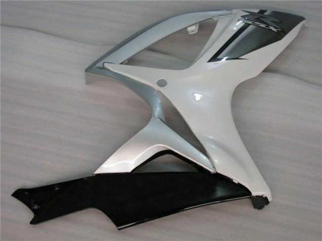Beste Suzuki GSXR 600/750 Motorrad Verkleidung 2006-2007 - Weiss Silber