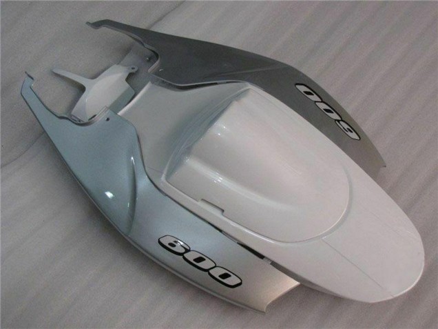 Beste Suzuki GSXR 600/750 Motorrad Verkleidung 2006-2007 - Weiss Silber