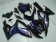 Beste Suzuki GSXR 600/750 Motorrad Verkleidung 2006-2007 - Glanzendes Schwarz Blau