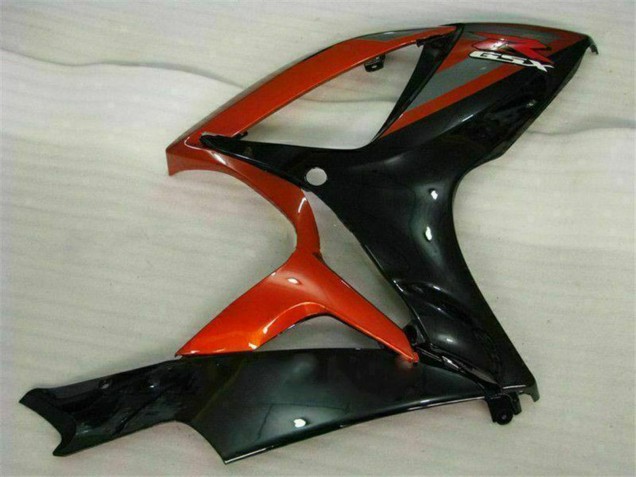 Beste Suzuki GSXR 600/750 Motorrad Verkleidung 2006-2007 - Glanzendes Schwarz Rot