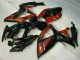 Beste Suzuki GSXR 600/750 Motorrad Verkleidung 2006-2007 - Glanzendes Schwarz Rot