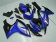Beste Suzuki GSXR 600/750 Motorrad Verkleidung 2006-2007 - Blau Weiss Glanzendes Schwarz Rot