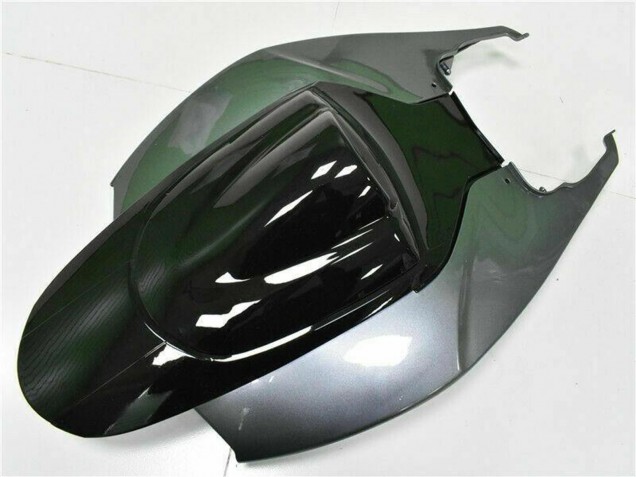 Beste Suzuki GSXR 600/750 Motorrad Verkleidung 2006-2007 - Silber Glanzendes Schwarz