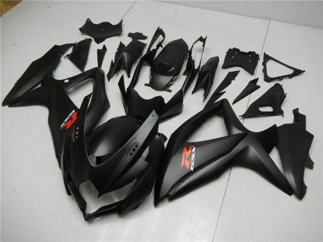 Beste Suzuki GSXR 600/750 Motorrad Verkleidung 2008-2010 - Matt Schwarz Rot