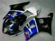 Beste Suzuki GSXR 1000 Abs Motorrad Verkleidungen 2003-2004 - Weiss Blau Glanzendes Schwarz Rot