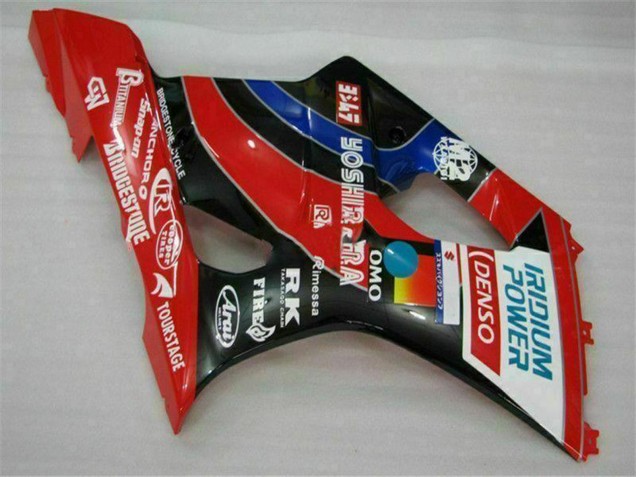 Beste Suzuki GSXR 1000 Motorrad Verkleidung 2003-2004 - Rot Schwarz Blau Yoshimura
