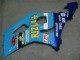 Beste Suzuki GSXR 1000 Motorrad Verkleidung 2003-2004 - Blau Weiss Gelb Rizla