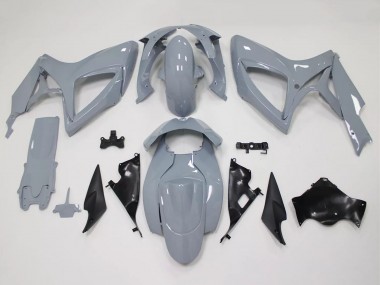 Beste Suzuki GSXR 600 / GSXR 750 Motorrad Verkleidung Kit 2006-2007 - Nardo Grau