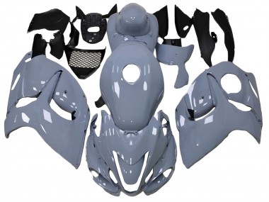 Beste Suzuki GSXR 1300 Hayabusa Motorrad Verkleidung 2008-2020 - Glanzendes Nardo Grau