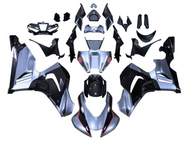Beste Honda CBR1000RR-R Motorrad Verkleidung 2020-2023 - Silber Glanzendes Schwarz