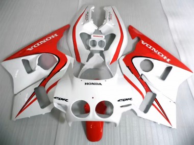 Beste Honda CBR400RR NC23 Motorrad Verkleidung 1987-1989 - Weiss Rot