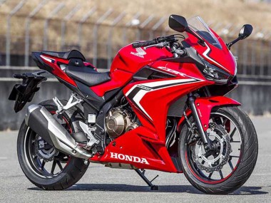 Beste Honda CBR400R Motorrad Verkleidung 2022 - Rot Weiss Glanzendes Schwarz Streifen