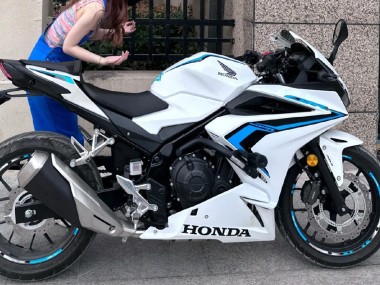 Beste Honda CBR400R Motorrad Verkleidung 2022 - Weiss Blau
