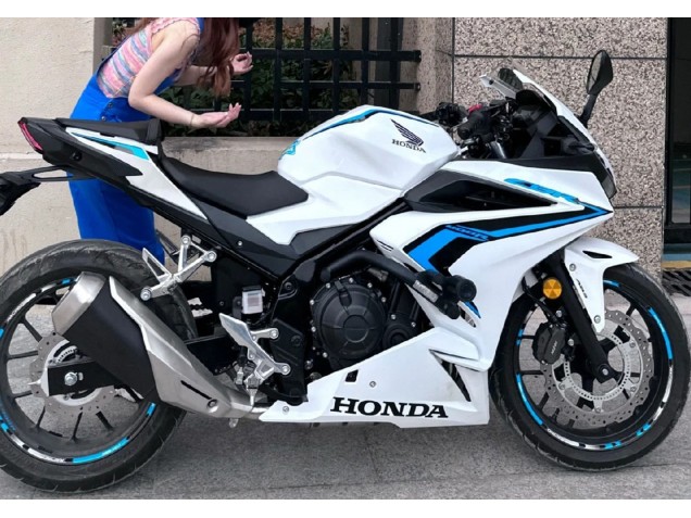 Beste Honda CBR400R Motorrad Verkleidung 2022 - Weiss Blau