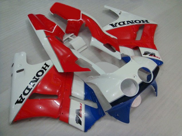 Beste Honda VFR400R NC30 Motorrad Verkleidung 1988-1992 - Weiss Rot Blau